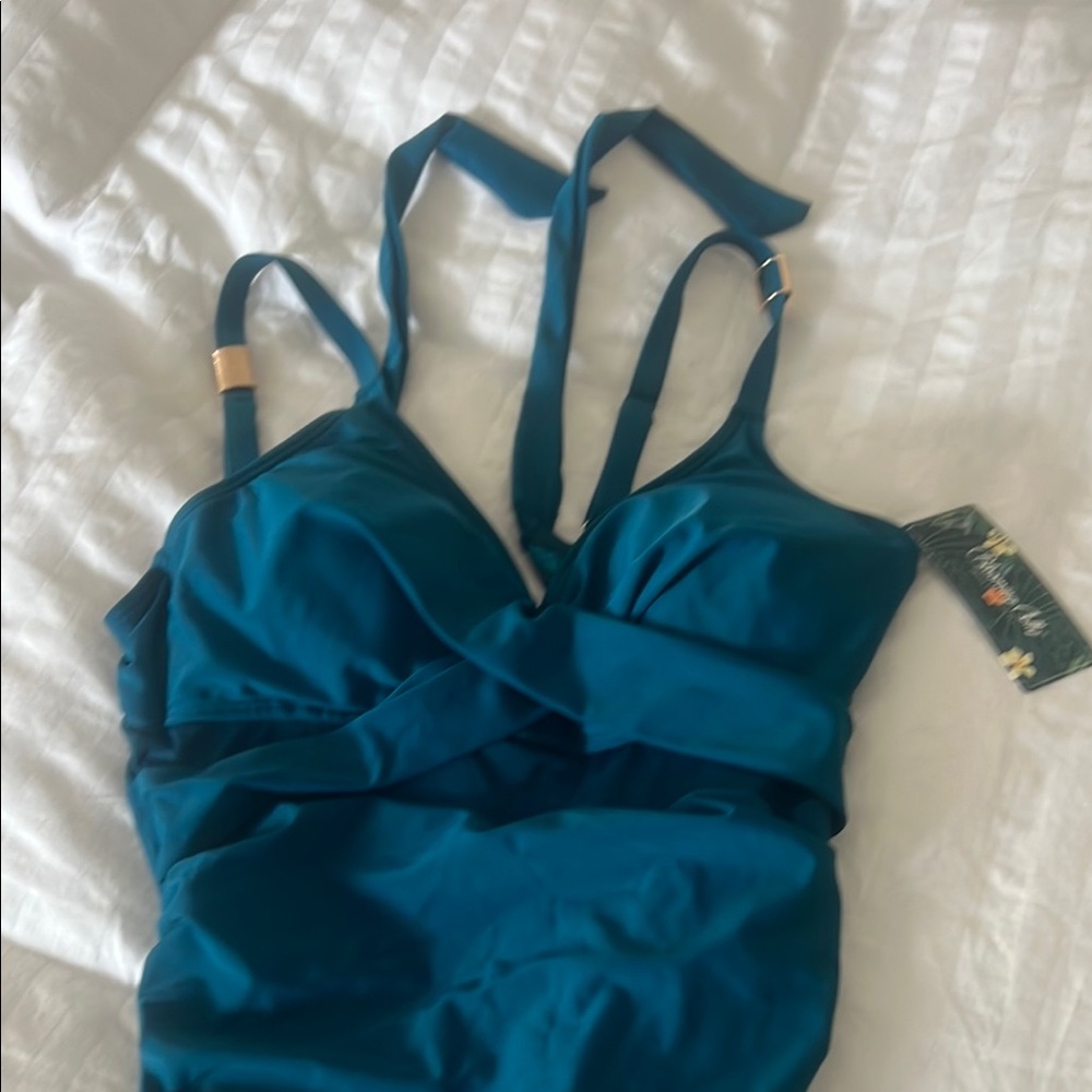 Teal One-Piece Swimsuit